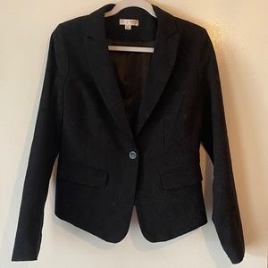 Kenar Black Brocade Blazer Size Medium